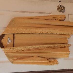 Coldwater Creek Yellow Cardigan size Large
